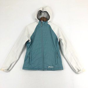 Cloudveil Women's Size Medium Blue White Primaloft Insulated Full Zip Jacket
